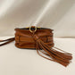 Chloe Brown Leather Marcie Saddle Shoulder Bag Sku# 80918