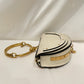 Chloe White Leather Small Nile Bracelet Minaudiere Bag Sku# 80863