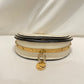 Chloe White Leather Small Nile Bracelet Minaudiere Bag Sku# 80863