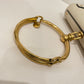 Chloe White Leather Small Nile Bracelet Minaudiere Bag Sku# 80863