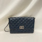 Chanel Navy Leather Boy Shoulder Bag SKU# 80836