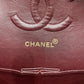 Chanel Black Calfskin Medium Double Flap Shoulder Bag SKU# 80843