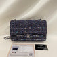 Chanel Multicolor Tweed Medium Classic Double Flap Shoulder Bag SKU# 80898