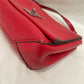 Louis Vuitton Red Taurillon Leather Lockme BB Sku# 81015