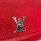 Louis Vuitton Red Taurillon Leather Lockme BB Sku# 81015