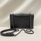 Chanel Black Leather Ballerine Flap Shoulder Bag SKU# 80850