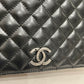 Chanel Black Leather Ballerine Flap Shoulder Bag SKU# 80850