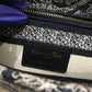 Dior Navy Canvas Toile de Jouy D-Lite Medium Lady Dior Tote Sku# 78051