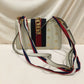 Gucci White Leather Bee Sylvie Shoulder Bag Sku# 78122