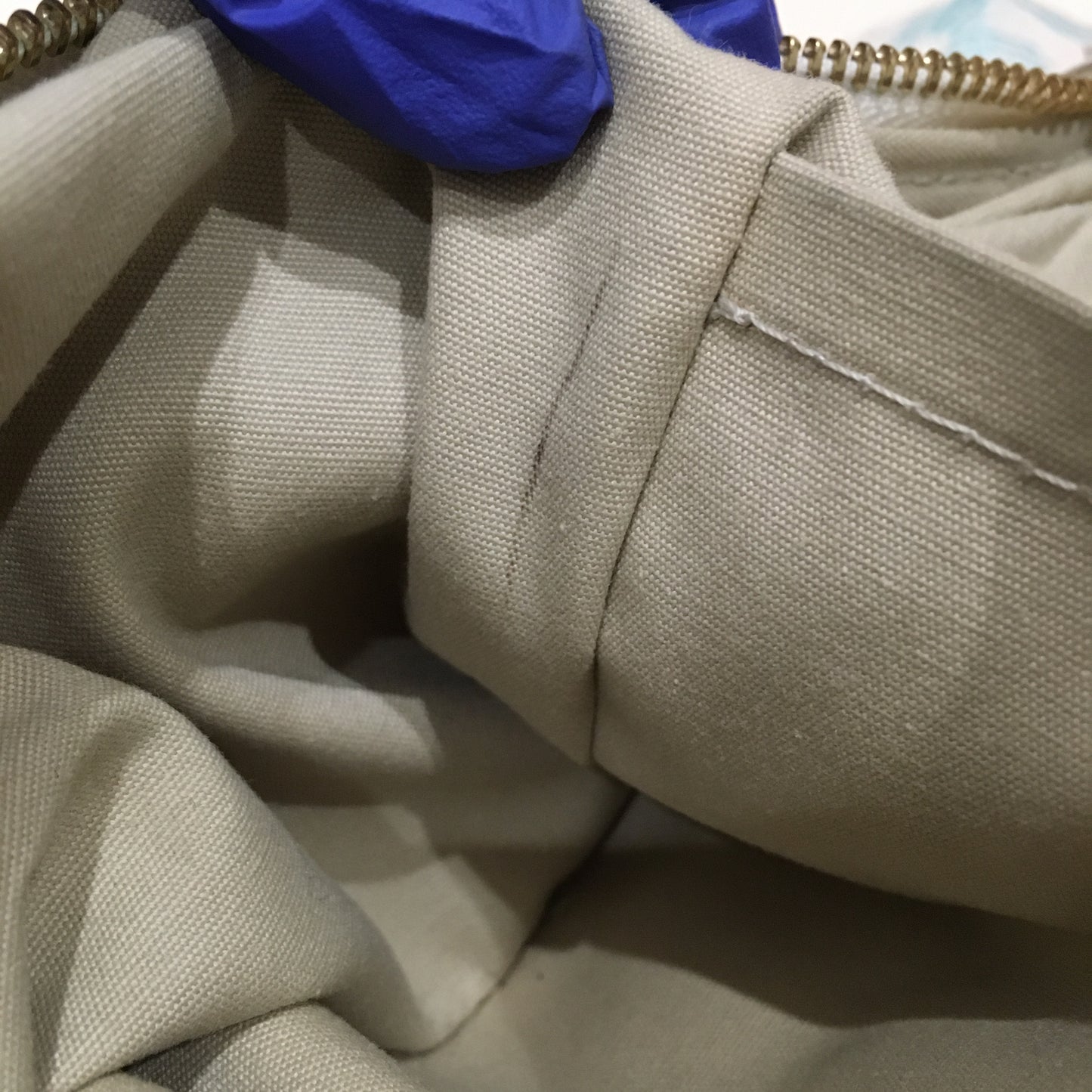 Louis Vuitton Ivory Mini Lin Boulogne Shoulder Bag Sku# 72982
