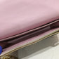 Louis Vuitton Monogram Coated Canvas Pink Flore Wallet On Chain Crossbody Bag Sku# 72217