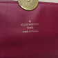 Louis Vuitton Monogram Coated Canvas Red Flore Wallet On Chain Crossbody Bag Sku# 72216