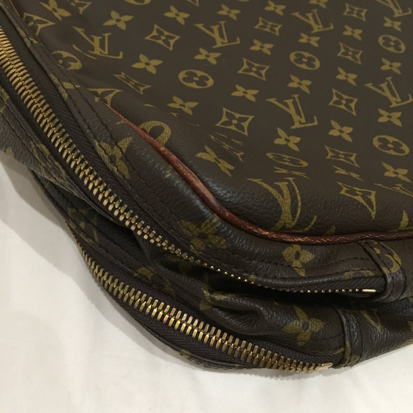 Louis Vuitton Monogram Coated Canvas Alize Without Strap Travel Bag Sku# 72055