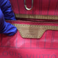Louis Vuitton Monogram Coated Canvas Hot Pink V Neverfull MM Limited Edition Shoulder Bag Sku# 73020