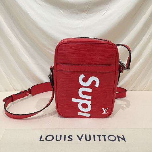 Louis Vuitton Red Epi Leather Supreme Danube Limited Edition PM Crossbody Bag Sku# 72359
