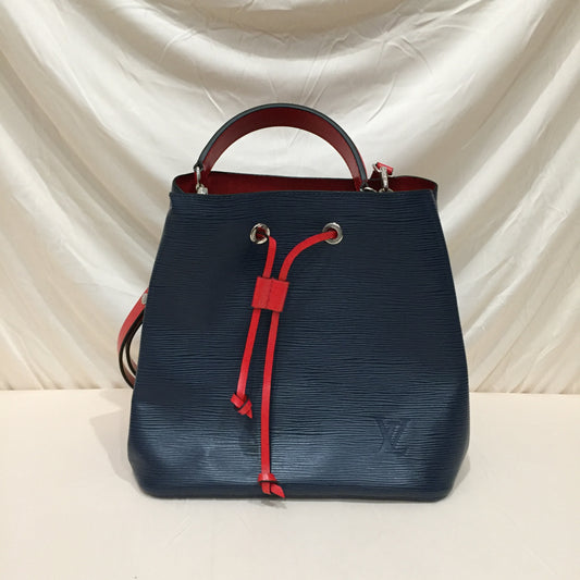 Louis Vuitton Navy Red Epi Leather Neo Noe Shoulder Bag Sku# 72430