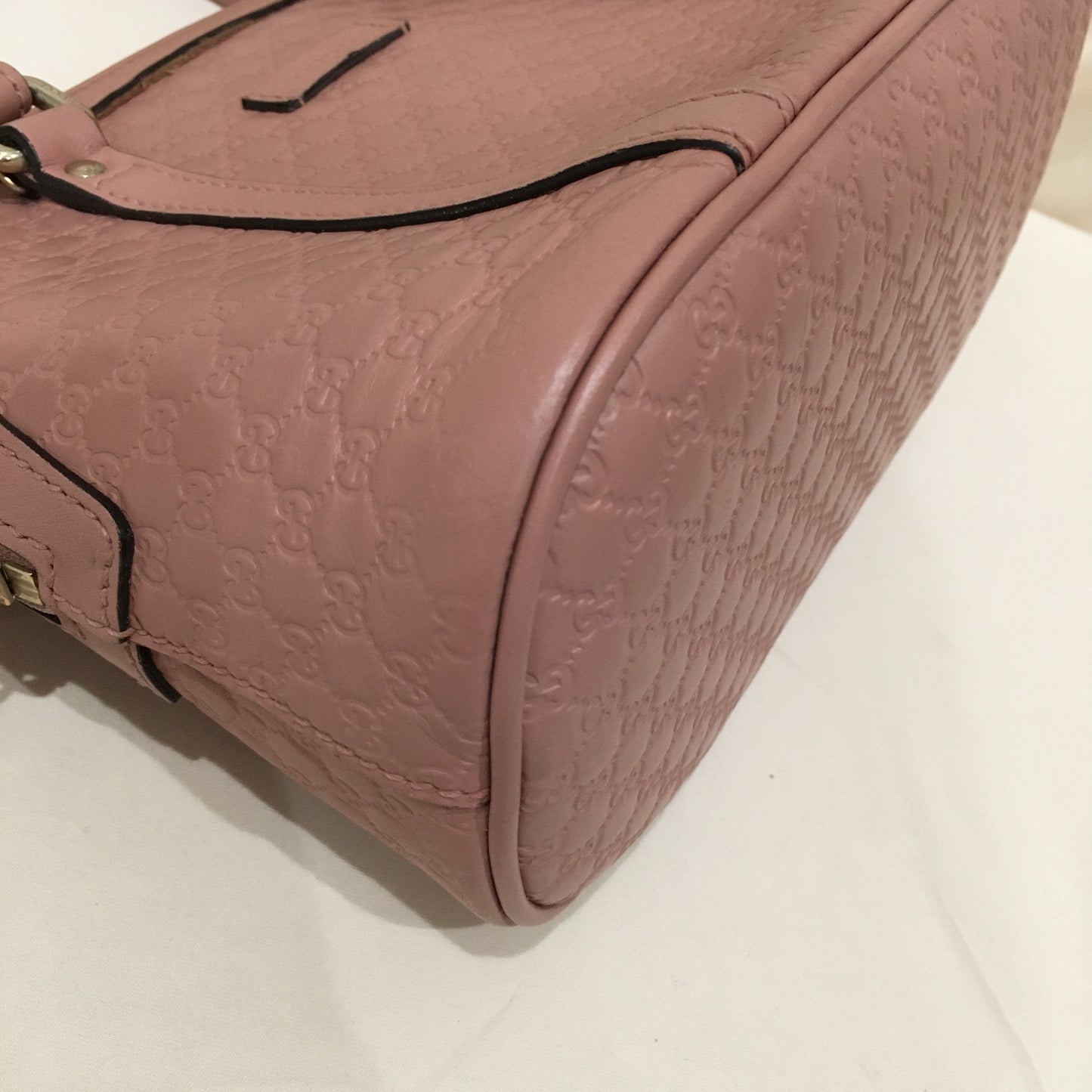 Gucci Pink Leather Dome Tote with Strap Sku# 79156