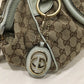 Gucci Brown White GG Canvas Sukey 2-ways Bag Sku# 71297