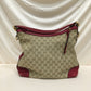 Gucci Brown Red GG Canvas 2-ways Bag Sku# 71306