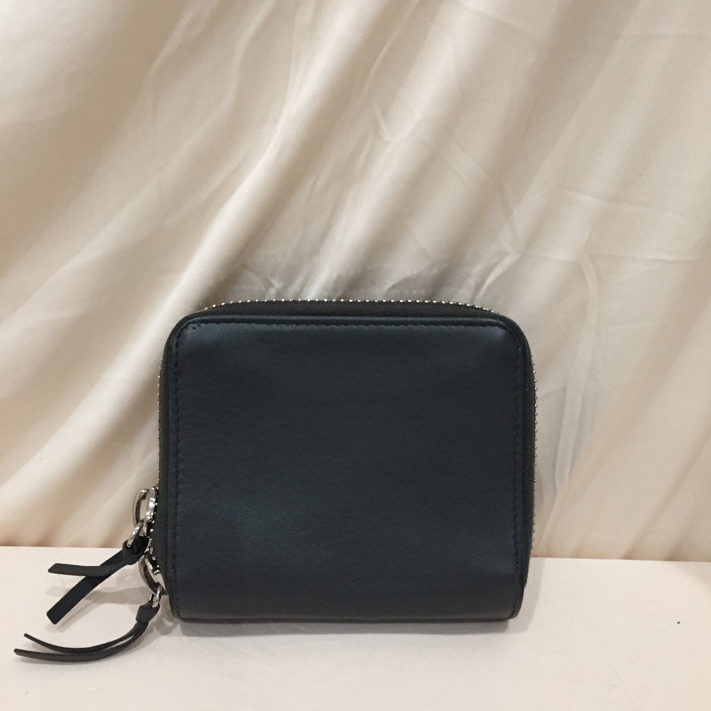 Balenciaga Grey Zip Around Wallet Sku# 79357