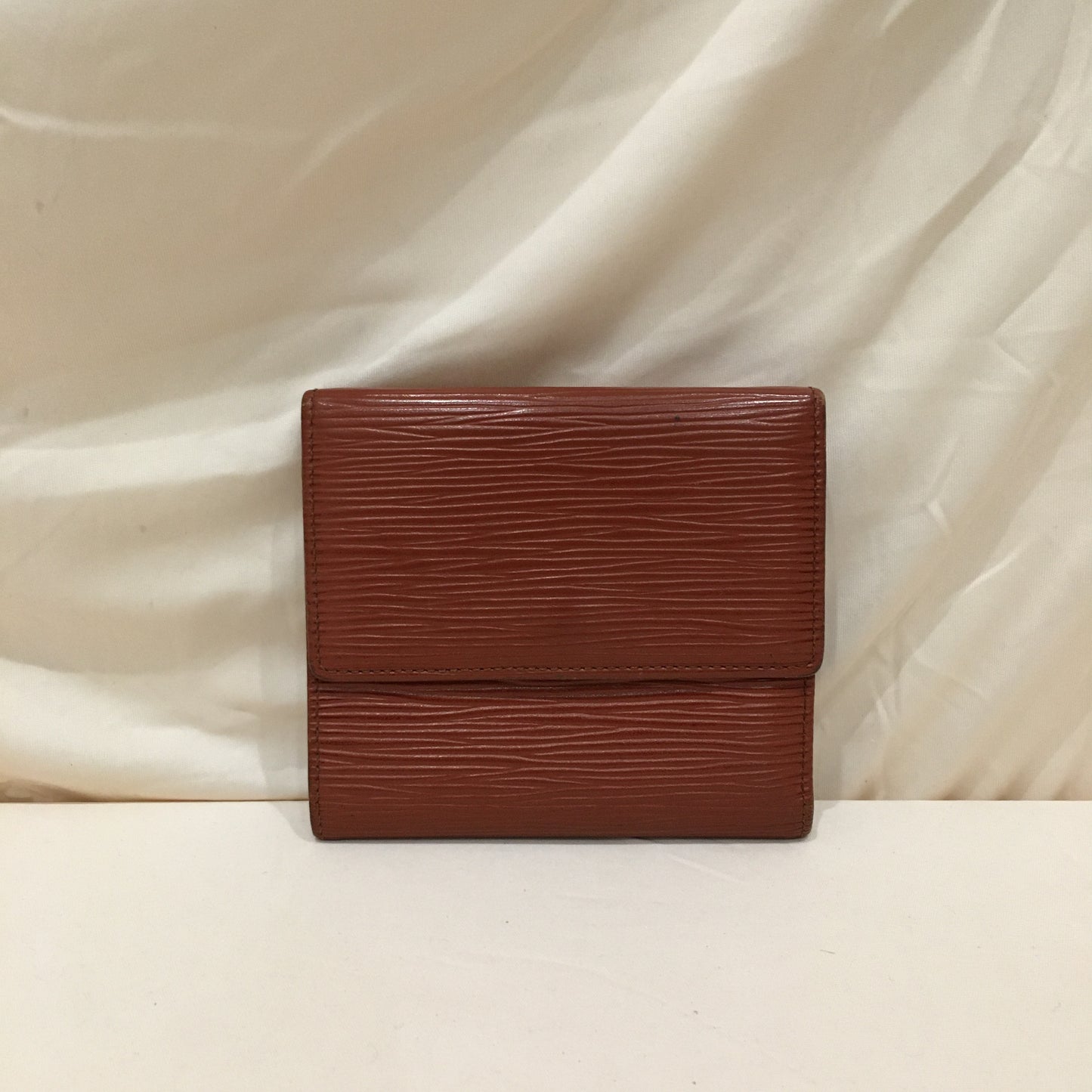 Louis Vuitton Brown Epi Leather Double Side Wallet Sku# 79406