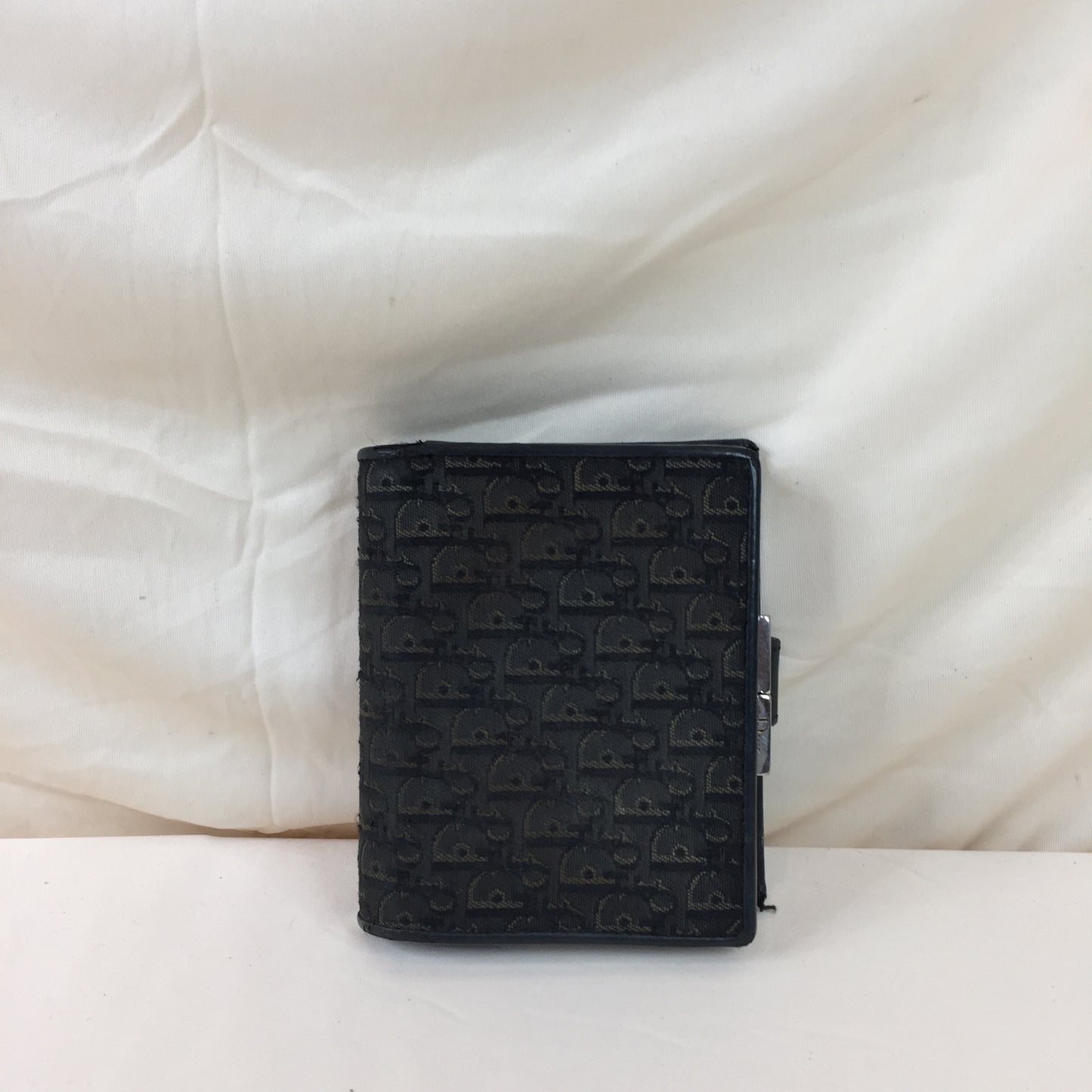 Dior Black Trotter Bifold Wallet Sku# 79507