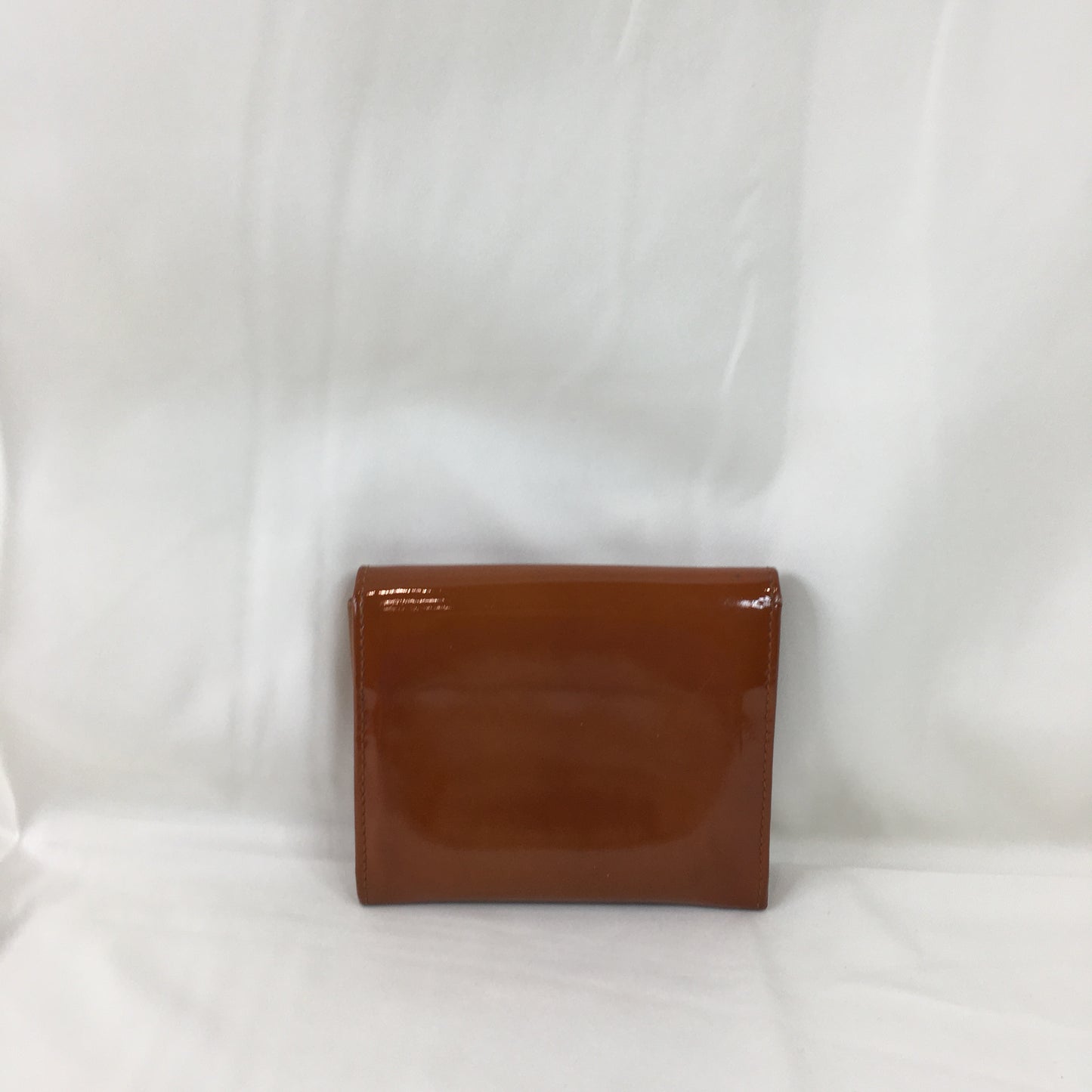 Prada Brown Enamel Card Case Sku# 79488