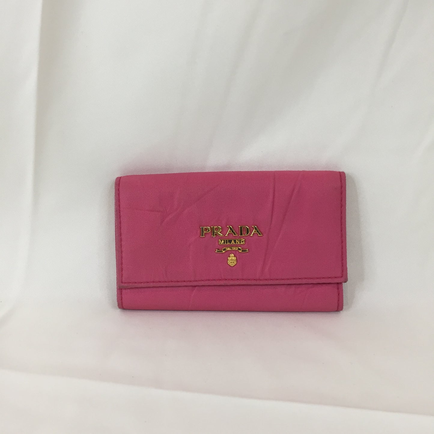 Prada Pink Nylon 6 Rings Key Holder Sku# 79699