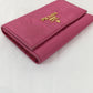 Prada Pink Nylon 6 Rings Key Holder Sku# 79699